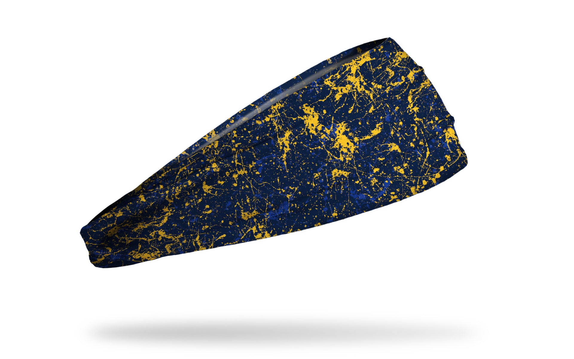 Navy Yellow Blue Splatter Big Bang Lite Headband - View 2