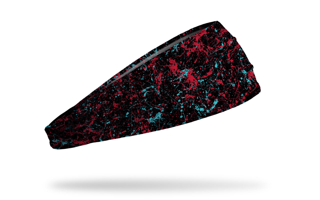 Sedona Red Teal Splatter Big Bang Lite Headband - View 2