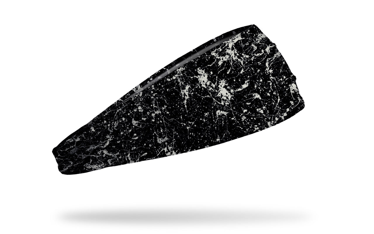 Black Silver White Splatter Big Bang Lite Headband - View 2
