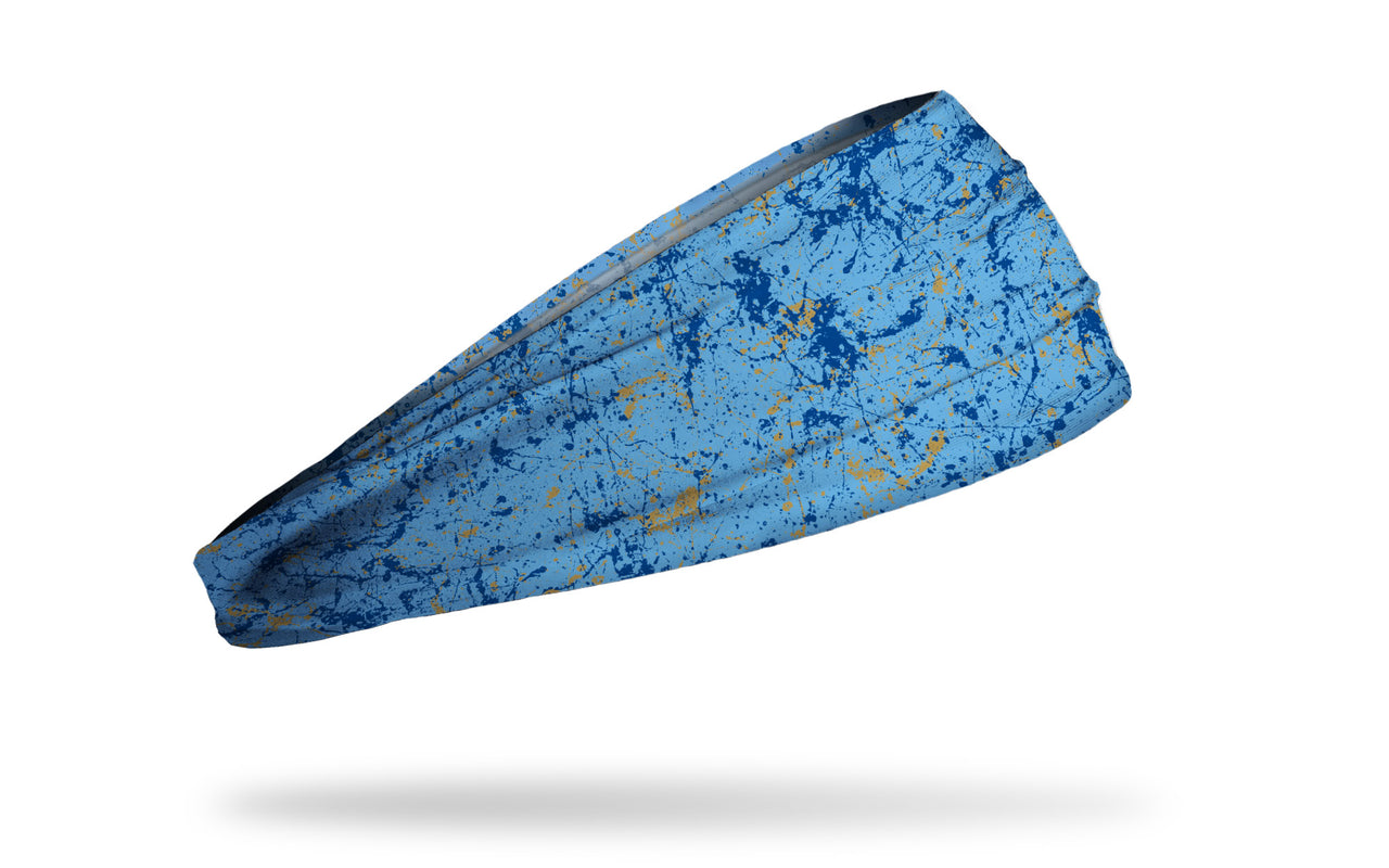 Light Blue Royal Splatter Big Bang Lite Headband - View 2