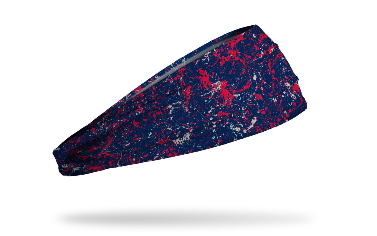 Navy Red Gray Splatter Big Bang Lite Headband - View 2