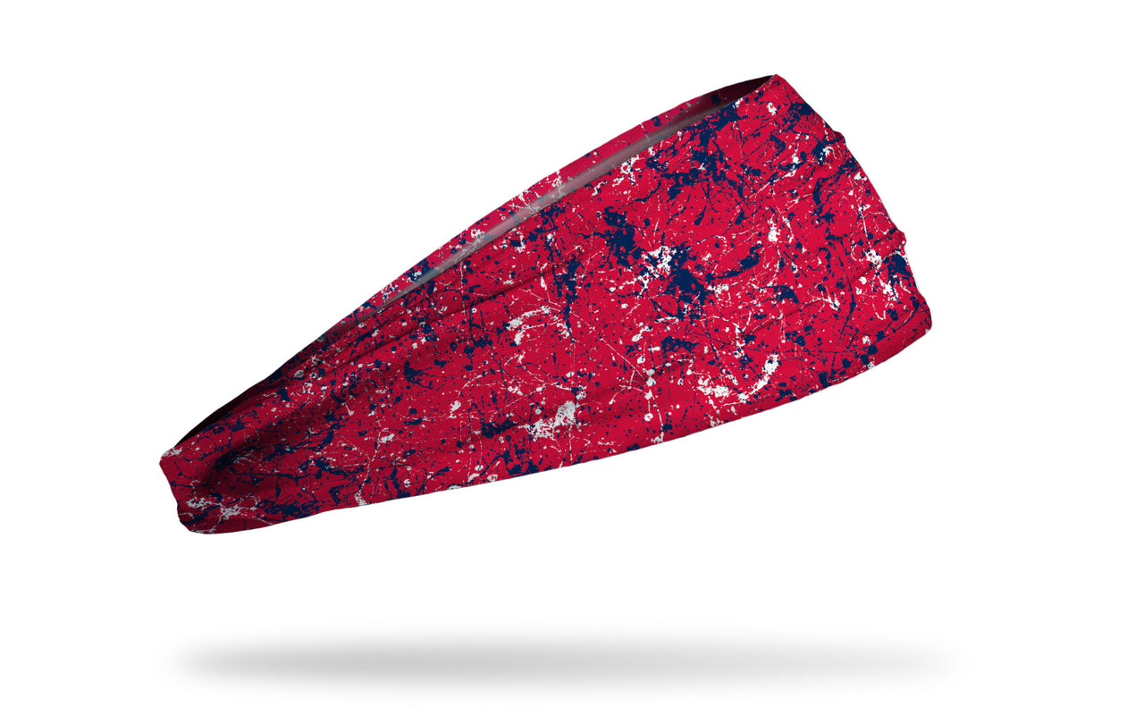Red Midnight White Splatter Big Bang Lite Headband - View 2