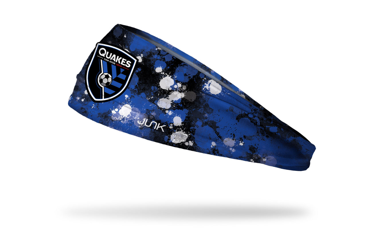 San Jose Earthquakes: Splatter Headband - View 1