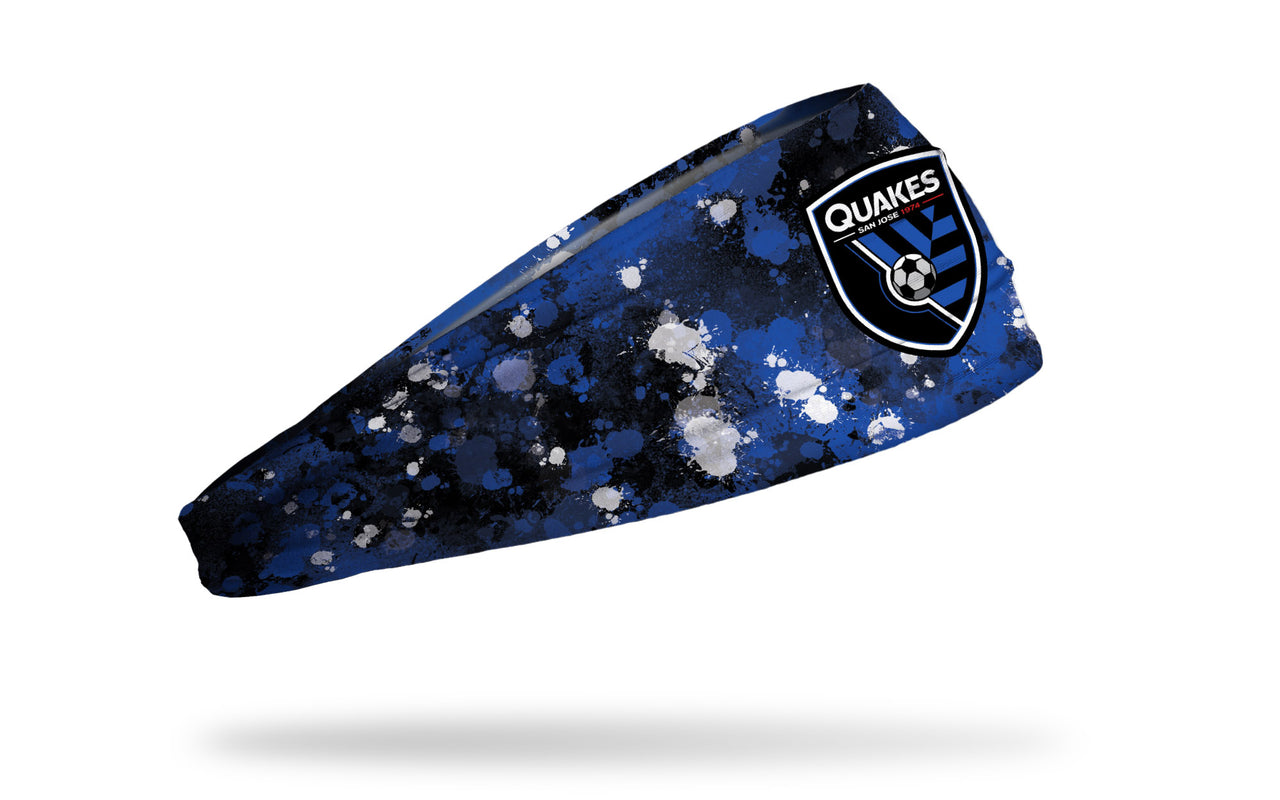 San Jose Earthquakes: Splatter Big Bang Lite Headband - View 2