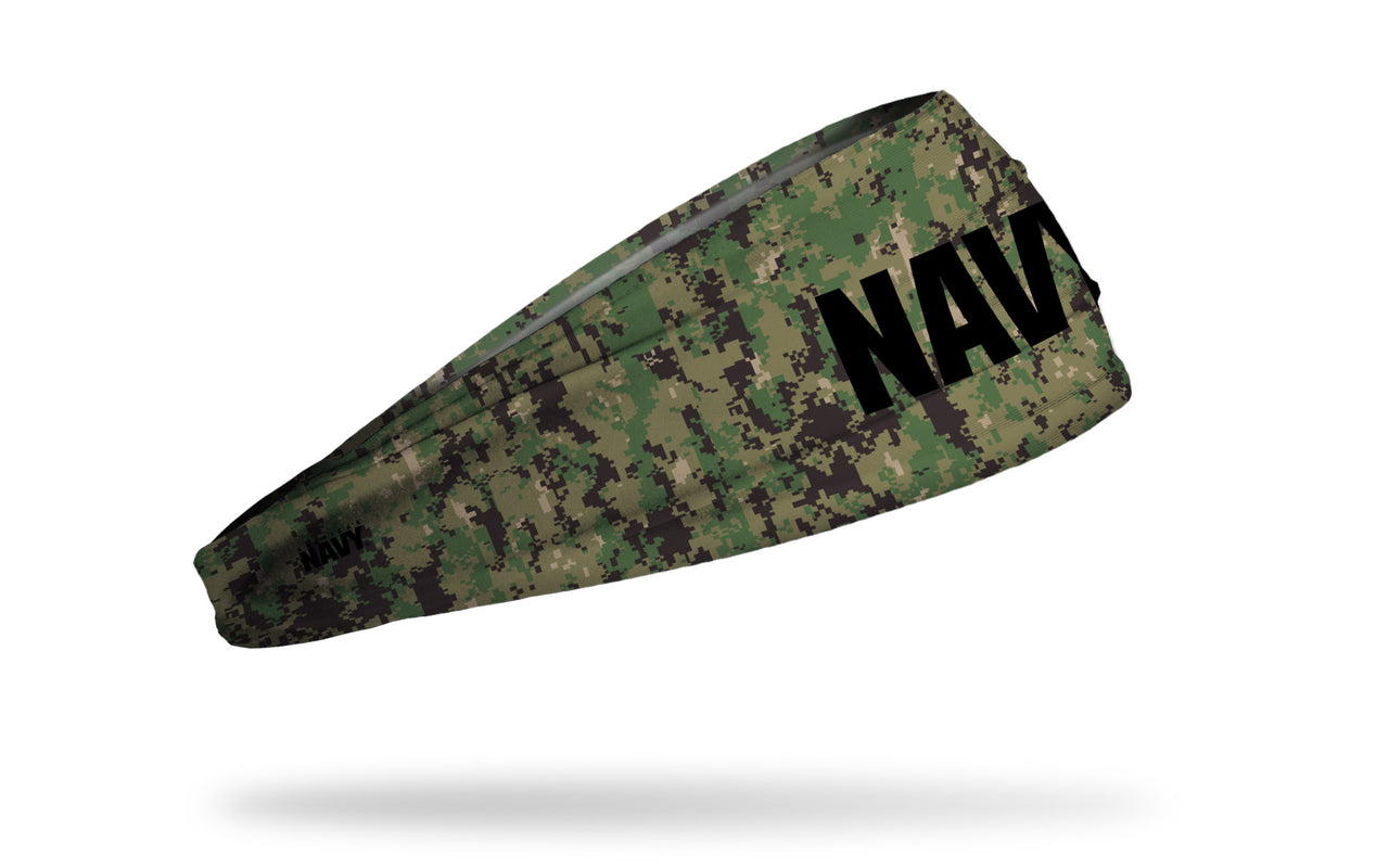 Navy: Wordmark Camo Big Bang Lite Headband - View 2