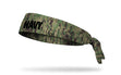 Navy: Wordmark Camo Flex Tie Headband - View 1