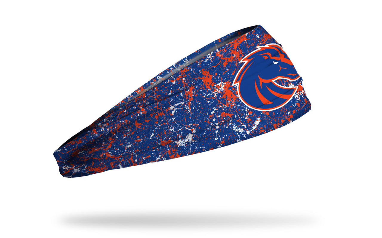 Boise State University: Splatter Big Bang Lite Headband - View 2