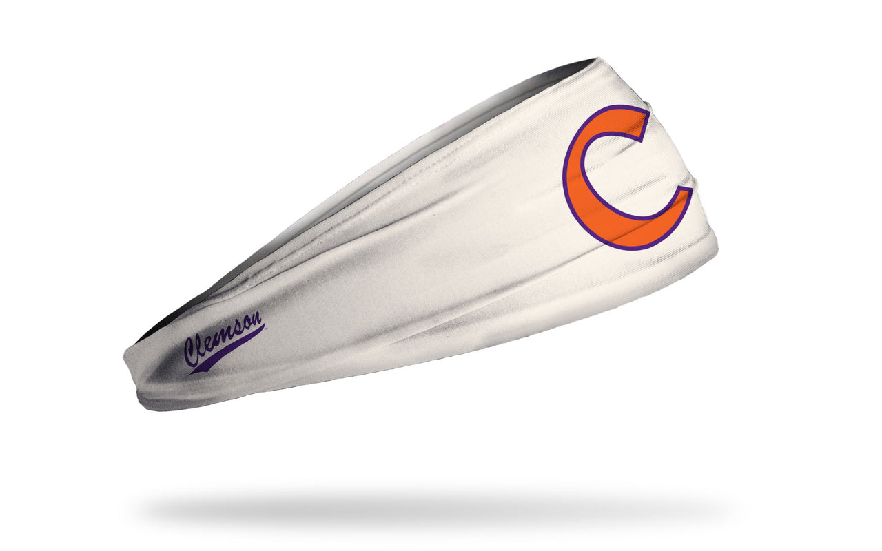 Clemson University: Cream Big Bang Lite Headband - View 2