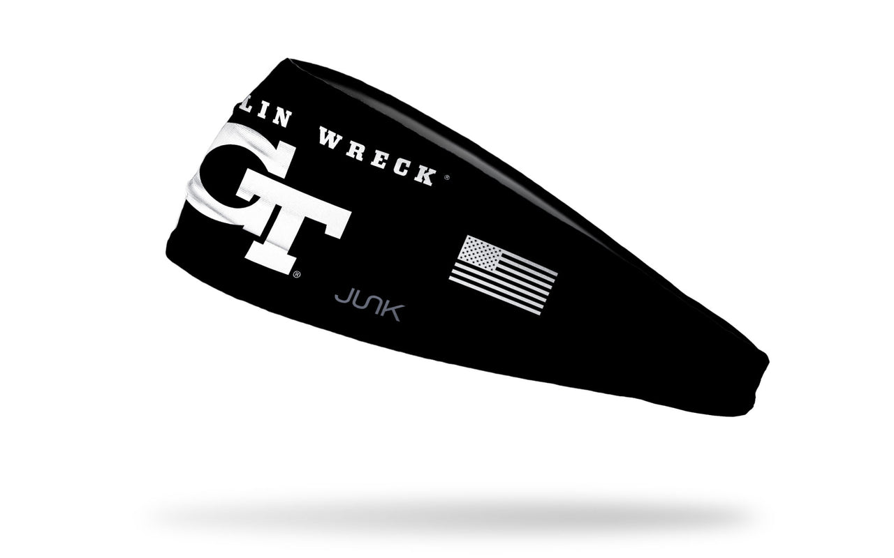 Georgia Tech University: Blackout Big Bang Lite Headband - View 1