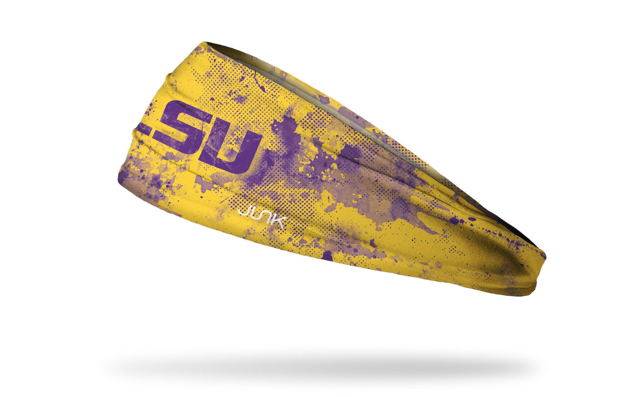 Louisiana State University: Grunge Gold Headband - View 1