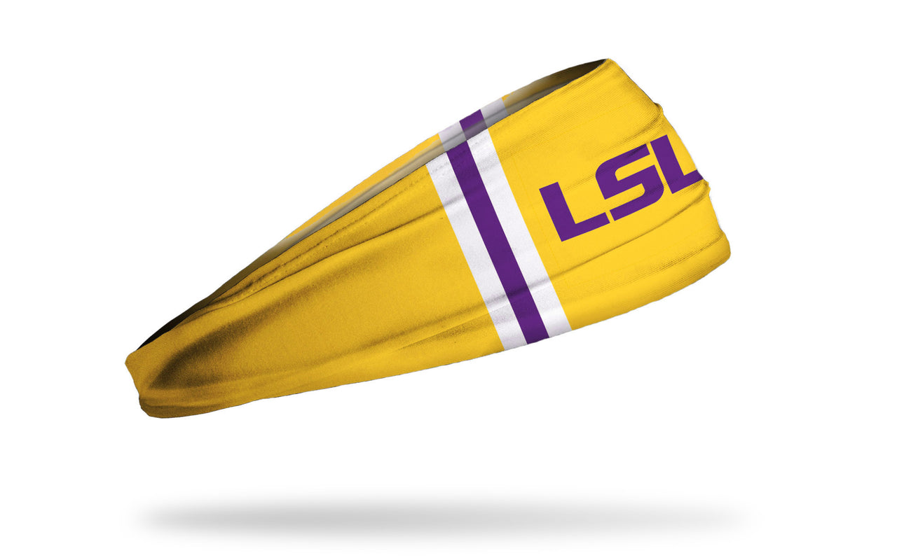 Louisiana State University: LSU Helmet Gold Headband - View 2