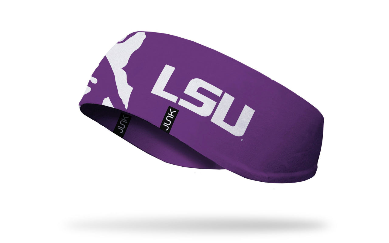 Louisiana State University: Tiger Eye Purple Ear Warmer - View 1