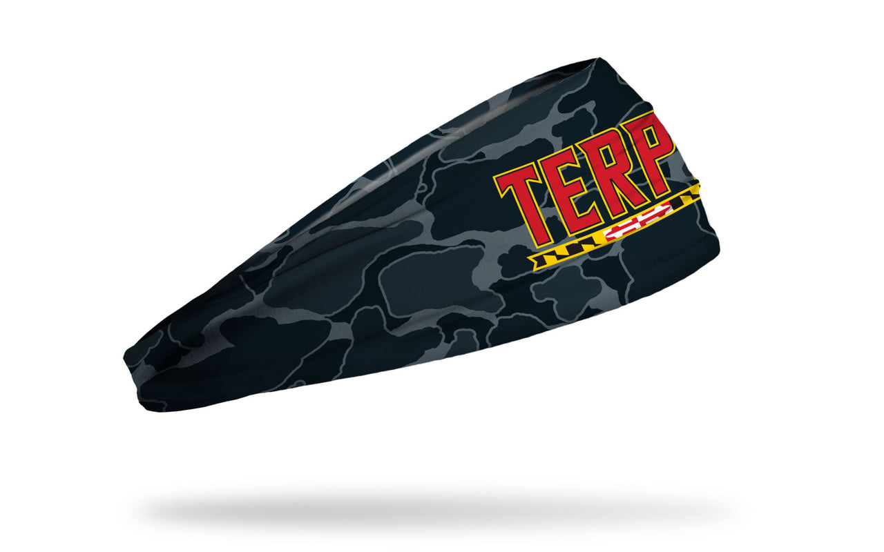 University of Maryland: Camo Black Big Bang Lite Headband - View 2