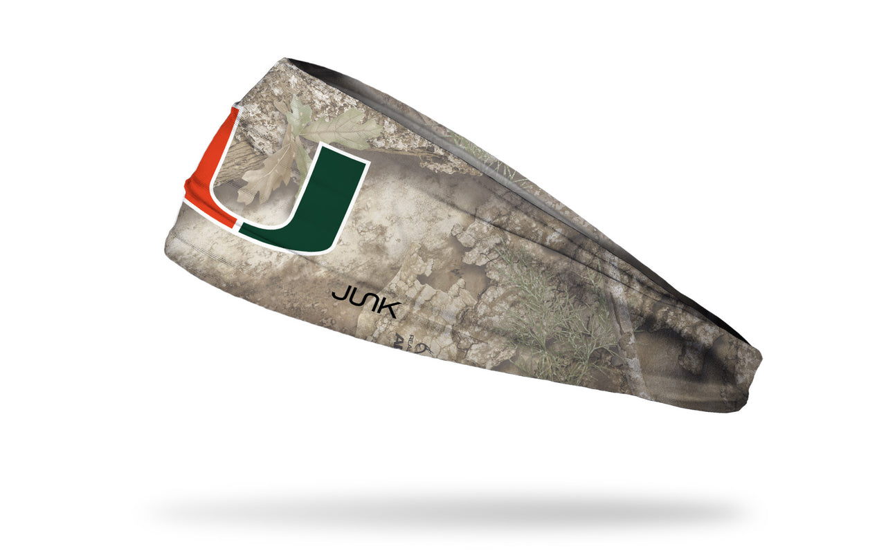University of Miami: Realtree Faded APX Big Bang Lite Headband - View 1