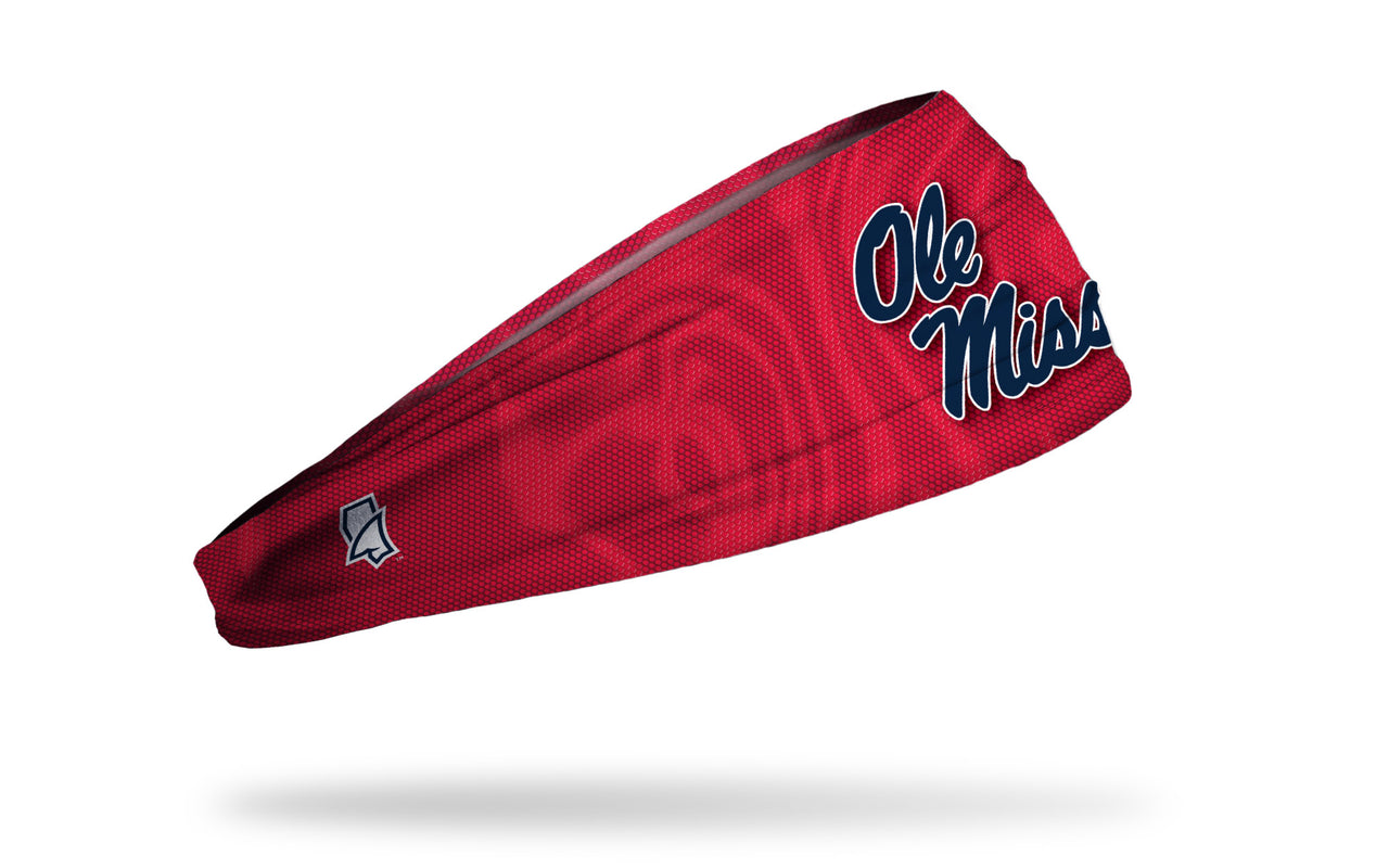 University of Mississippi: Jersey Logo Red Headband - View 2