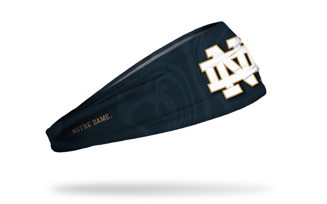 University of Notre Dame: Jersey Logo Green Headband - View 2