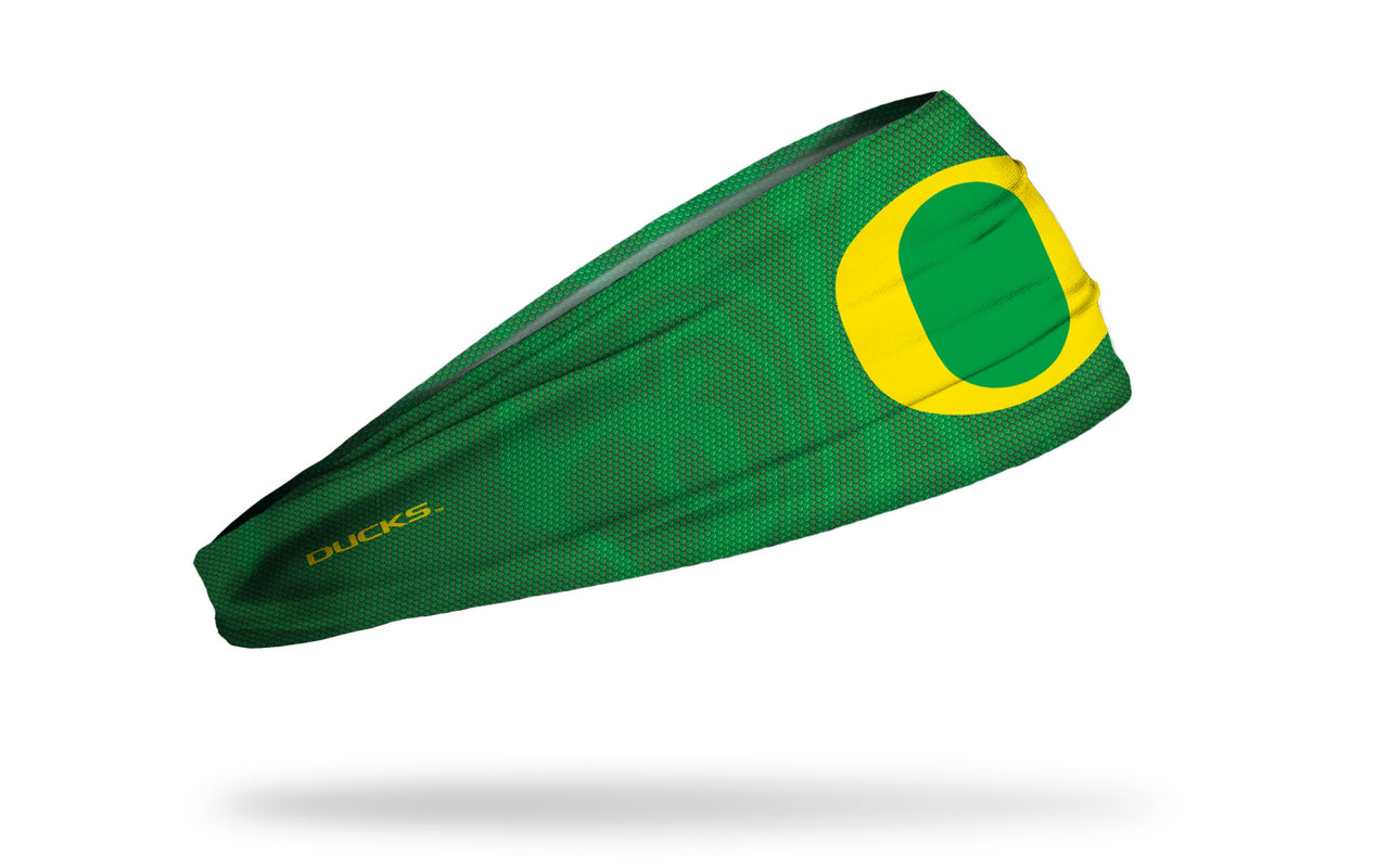 University of Oregon: Jersey Logo Green Headband - View 2
