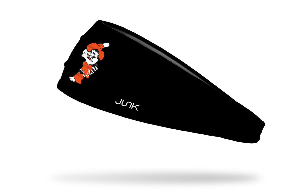 Oklahoma State University: Swingin' Pete Black Big Bang Lite Headband - View 1
