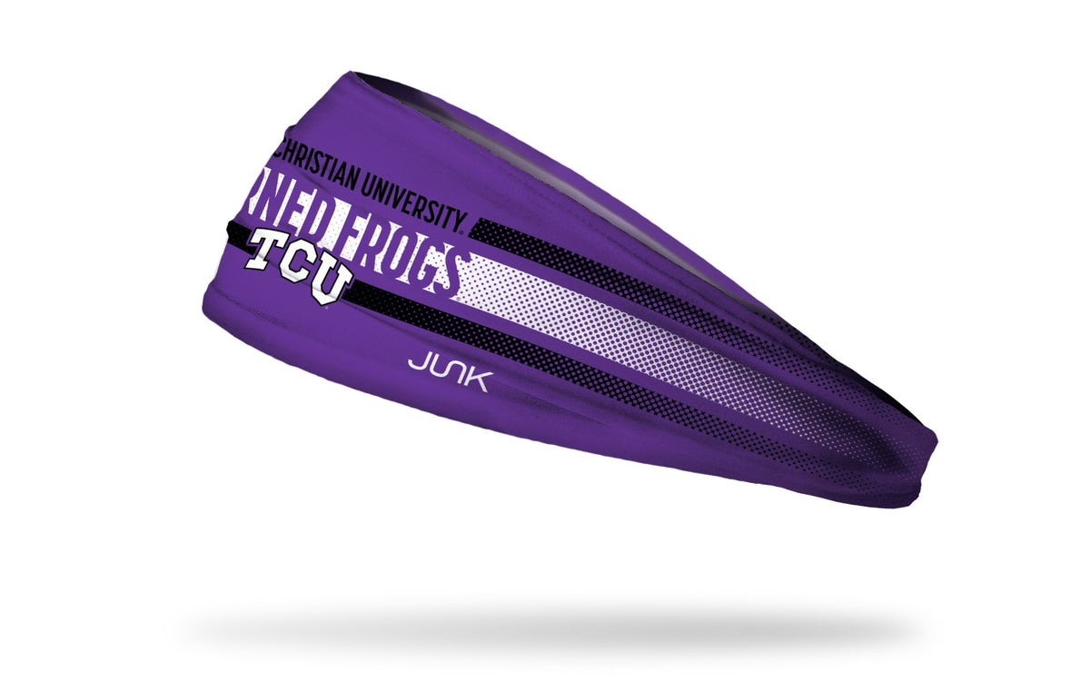 Texas Christian University: Faded Stripe Big Bang Lite Headband - View 1