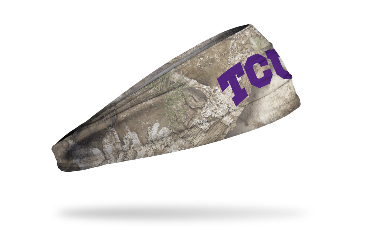 Texas Christian University: Realtree Faded APX Big Bang Lite Headband - View 2
