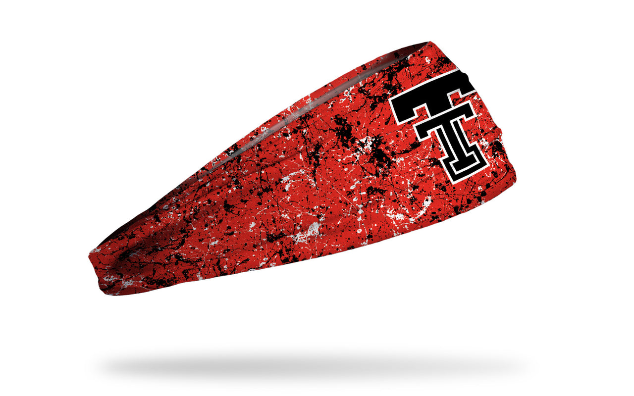 Texas Tech University: Splatter Red Big Bang Lite Headband - View 2