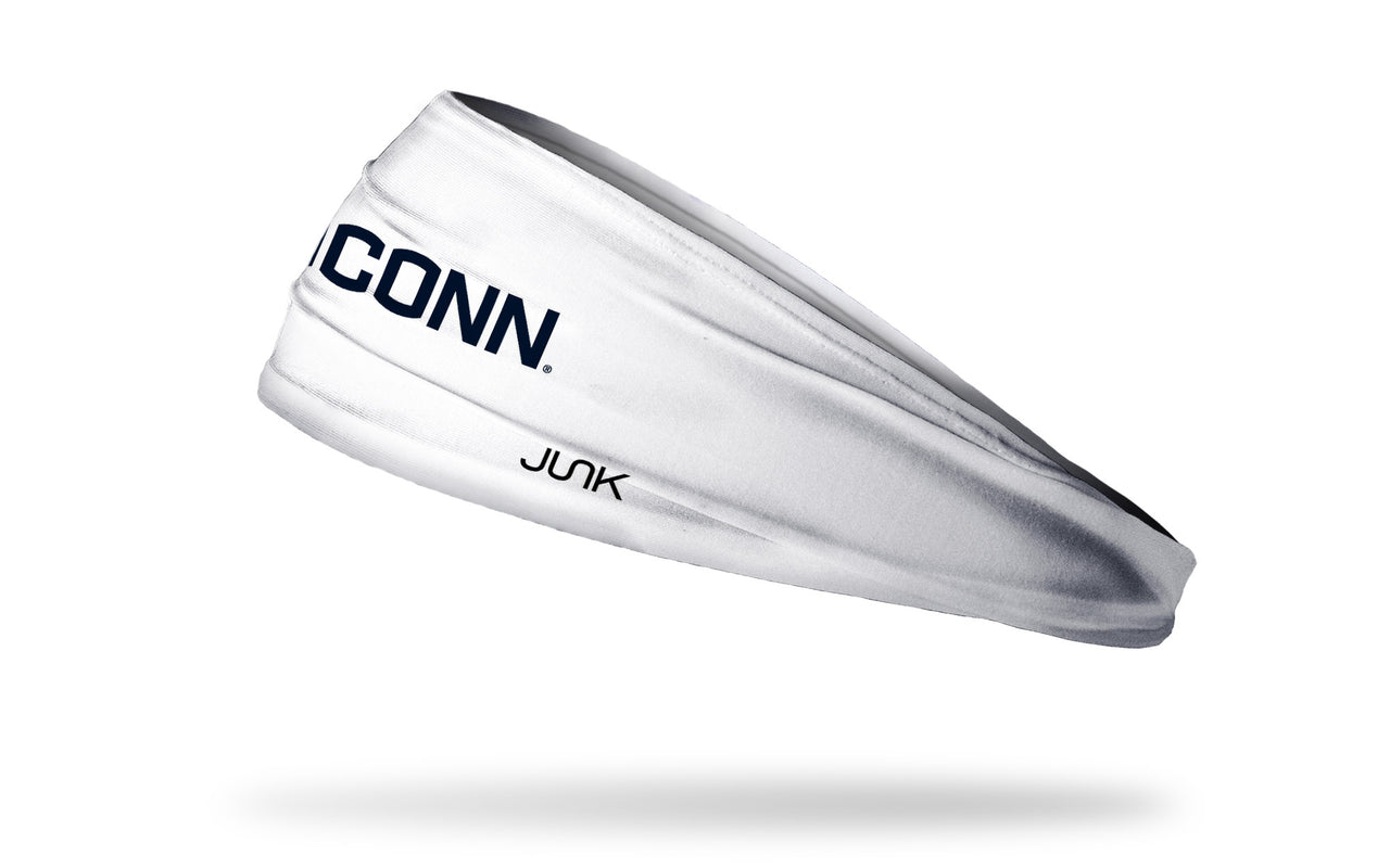 University of Connecticut: White Logo Headband
