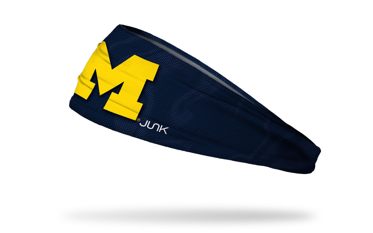 University of Michigan: Jersey Logo Blue Big Bang Lite Headband - View 1