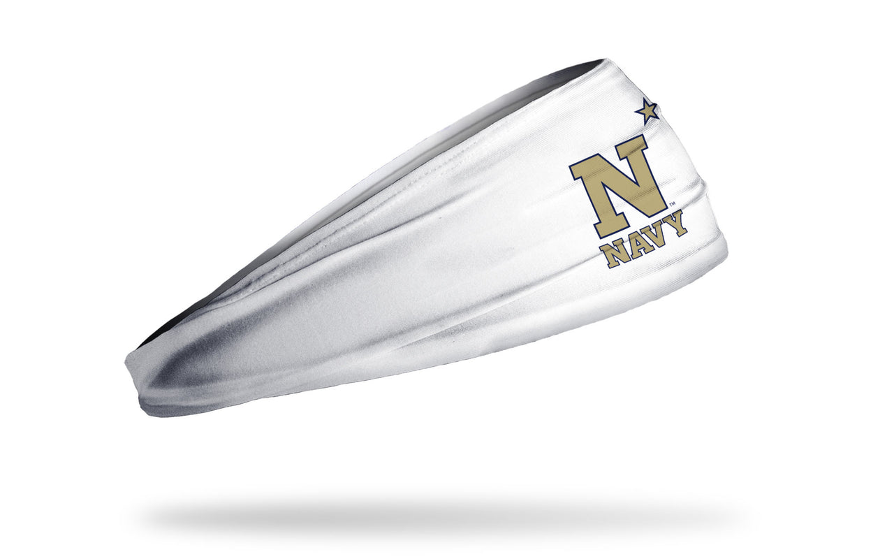 Navy Midshipmen: White Big Bang Lite Headband - View 2