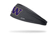 University of Washington: Logo Gray Big Bang Lite Headband - View 1