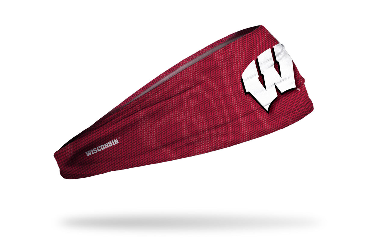 University of Wisconsin: Jersey Logo Red Headband - View 2