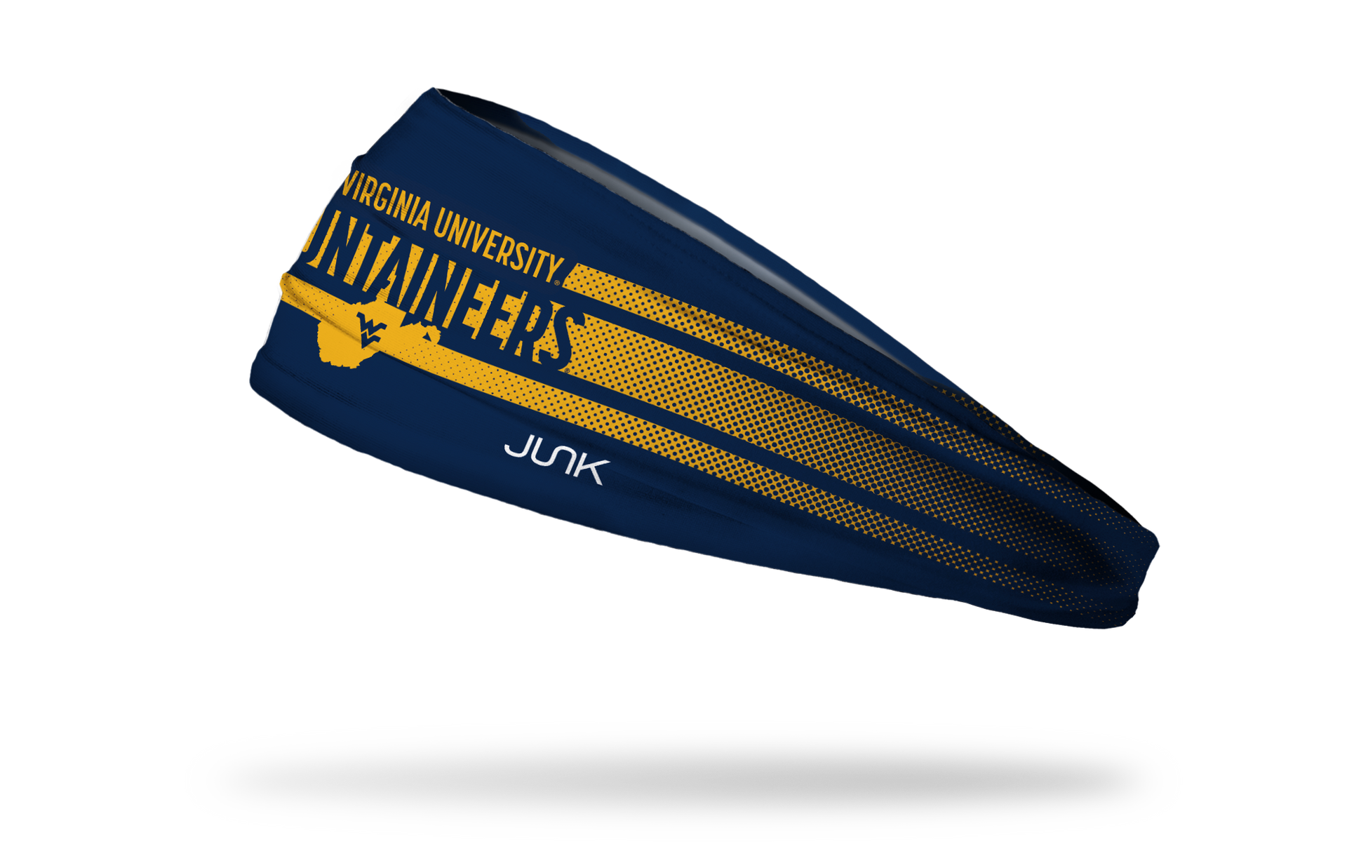 West Virginia University: Faded Stripe Big Bang Lite Headband - View 1
