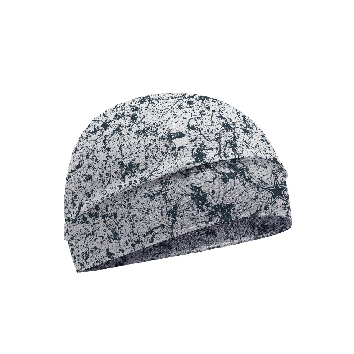 Dallas Cowboys: Splatter White Skull Cap - View 3