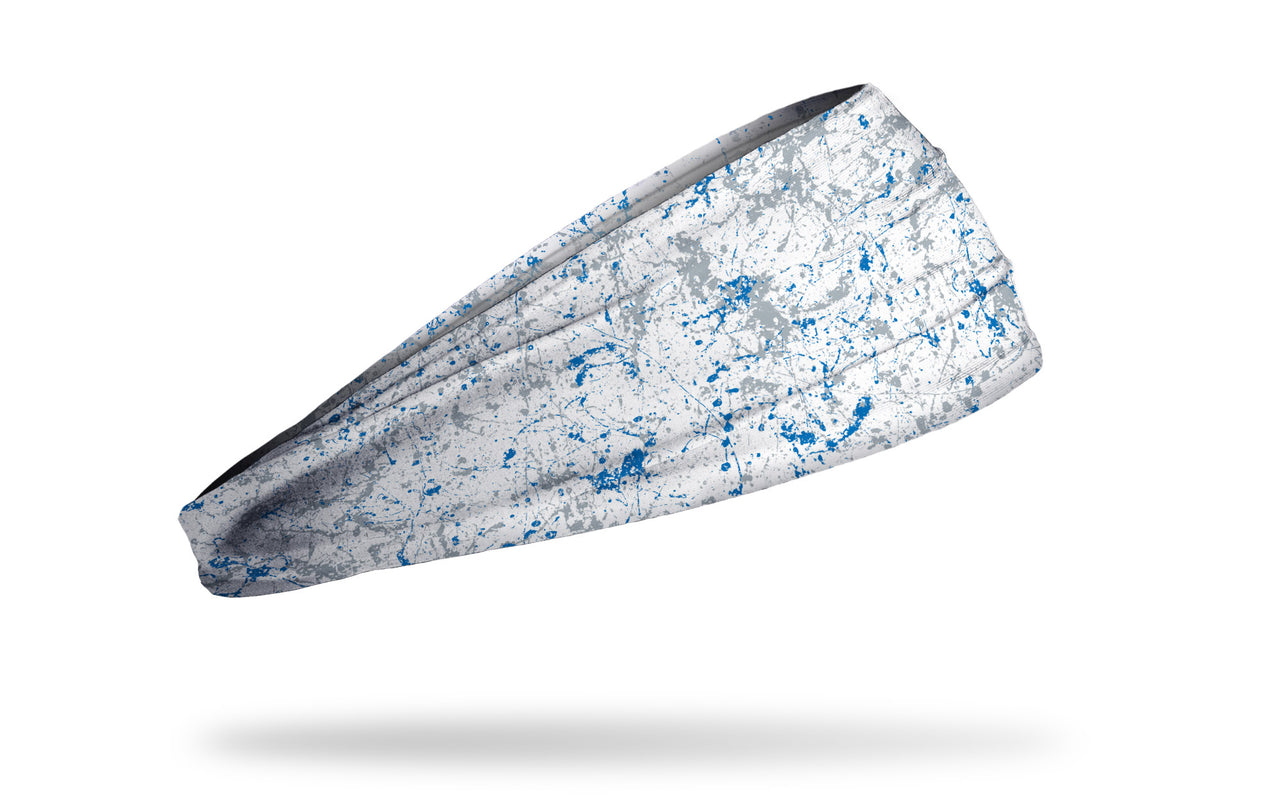 Blue Silver White Splatter Big Bang Lite Headband - View 2