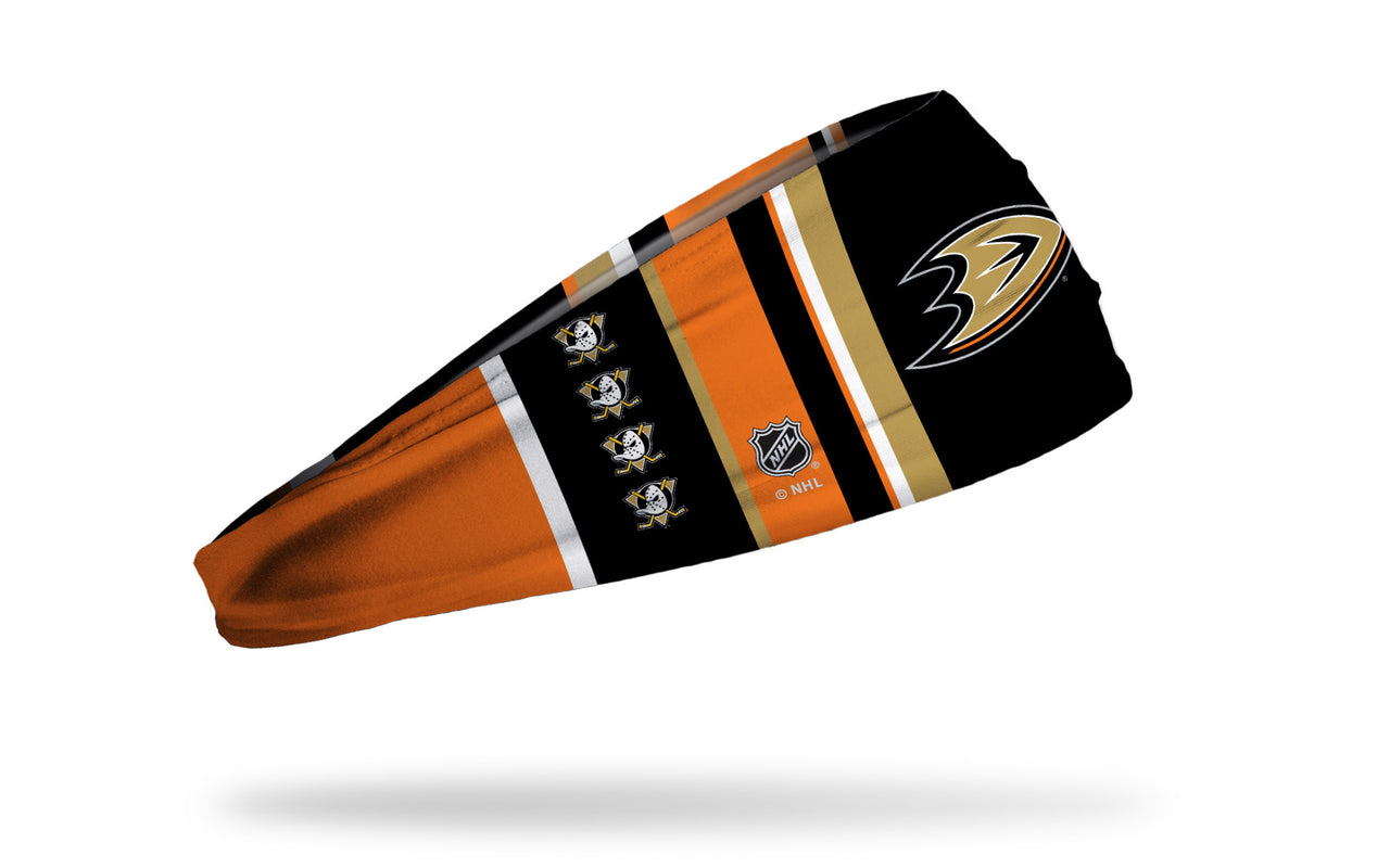 Anaheim Ducks: Bar Down Big Bang Lite Headband - View 2