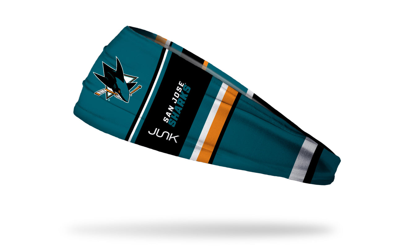 San Jose Sharks: Bar Down Headband - View 1