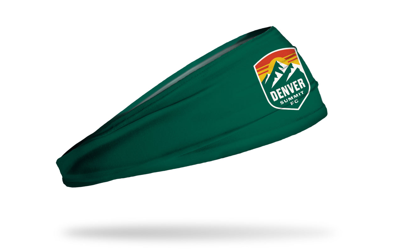 Denver Summit FC: Logo Green Big Bang Lite Headband