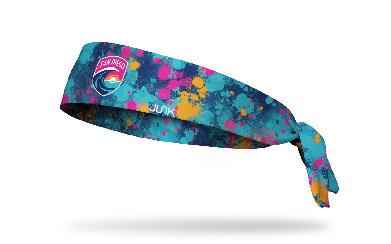 San Diego Wave FC: Splatter Flex Tie Headband - View 1