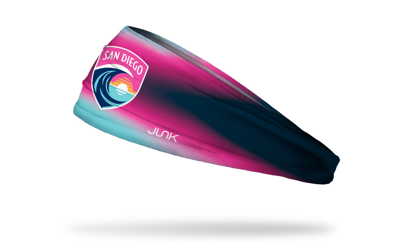 San Diego Wave: Textured Gradient Big Bang Lite Headband - View 1