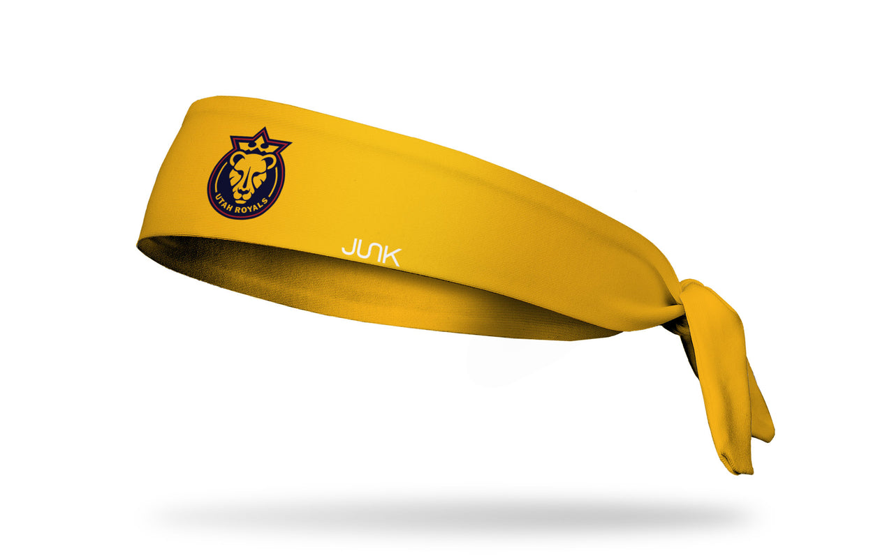 Utah Royals: Logo Yellow Flex Tie Headband - View 1