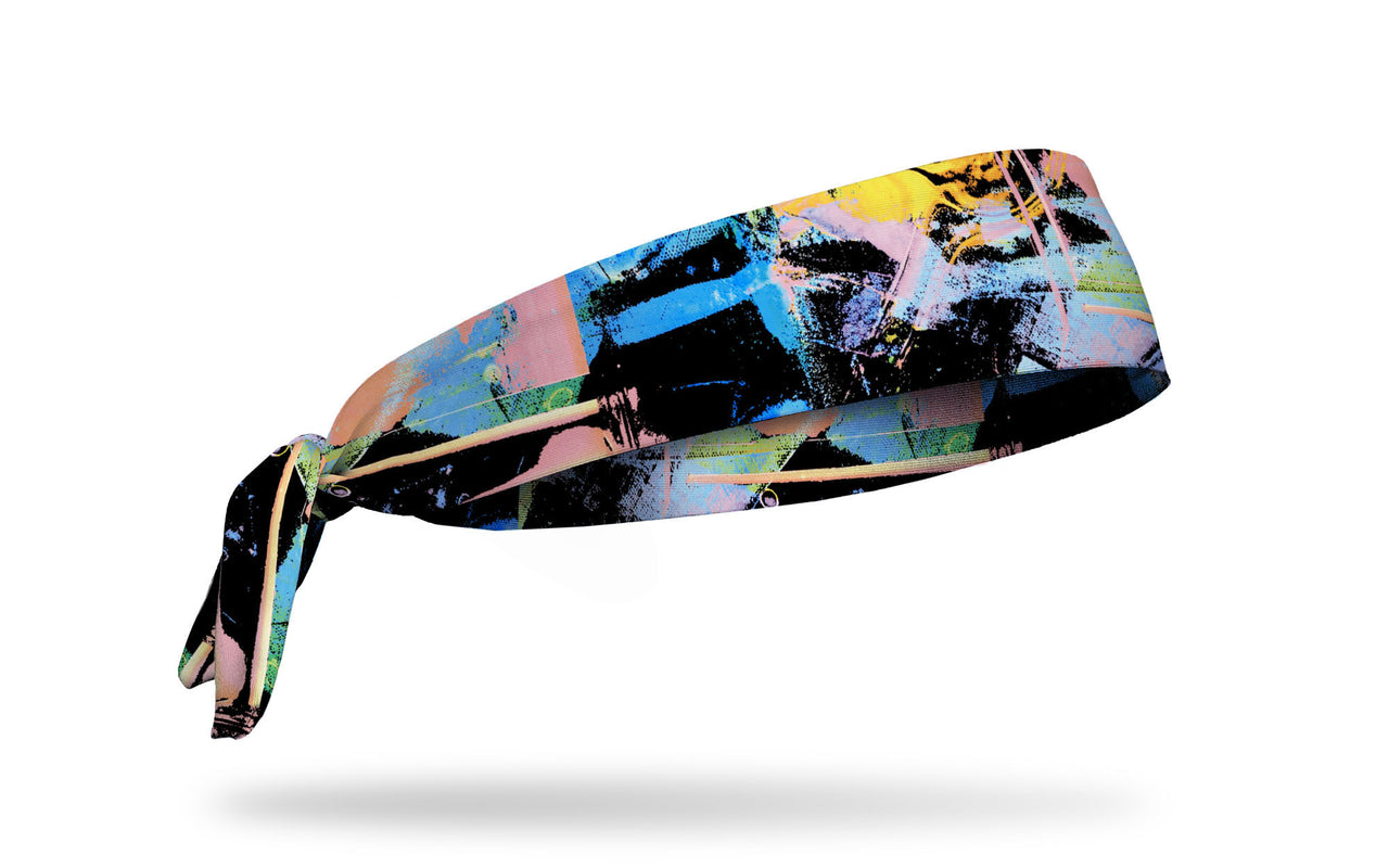 Pastel Paintstrokes Flex Tie Headband - View 2