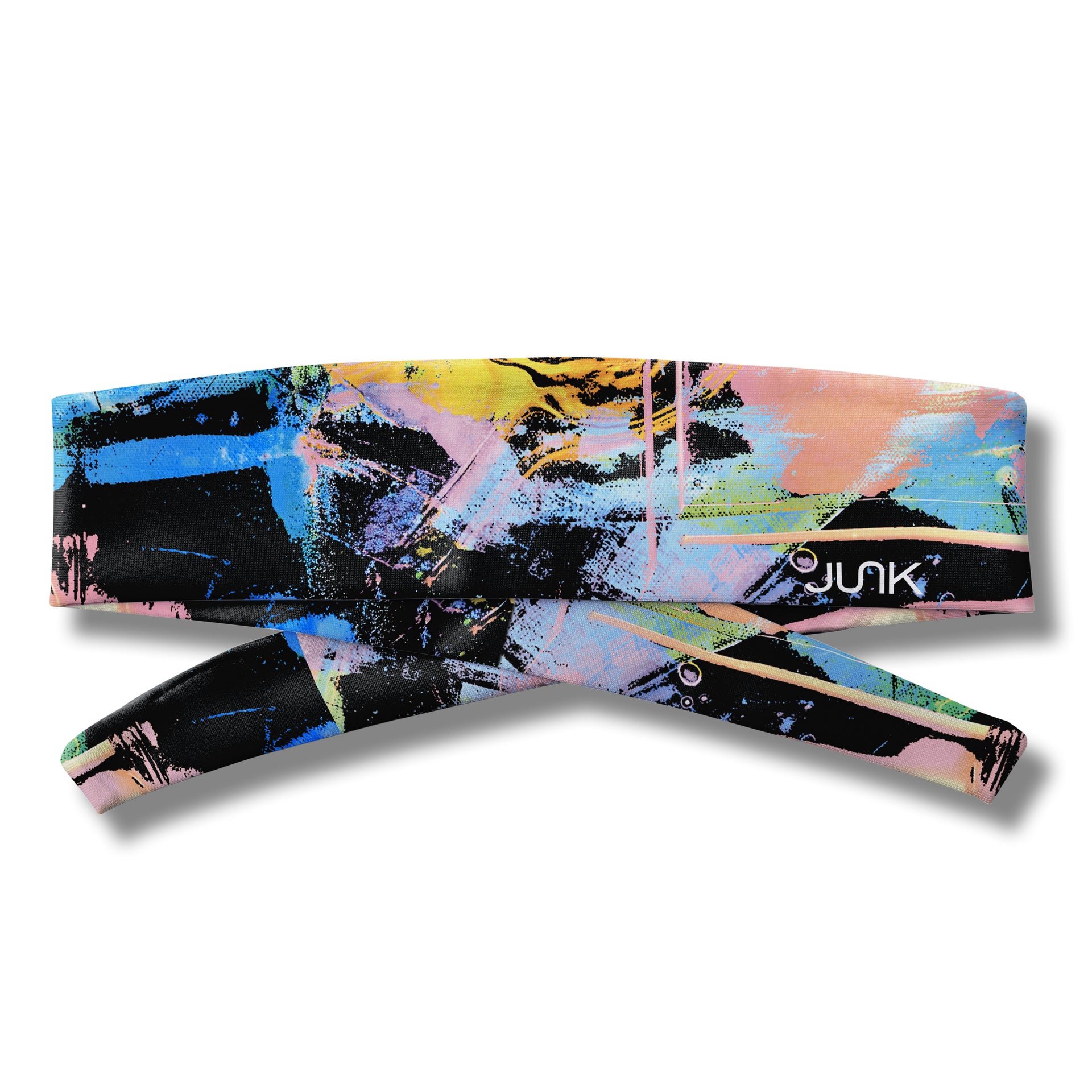Pastel Paintstrokes Flex Tie Headband - View 3