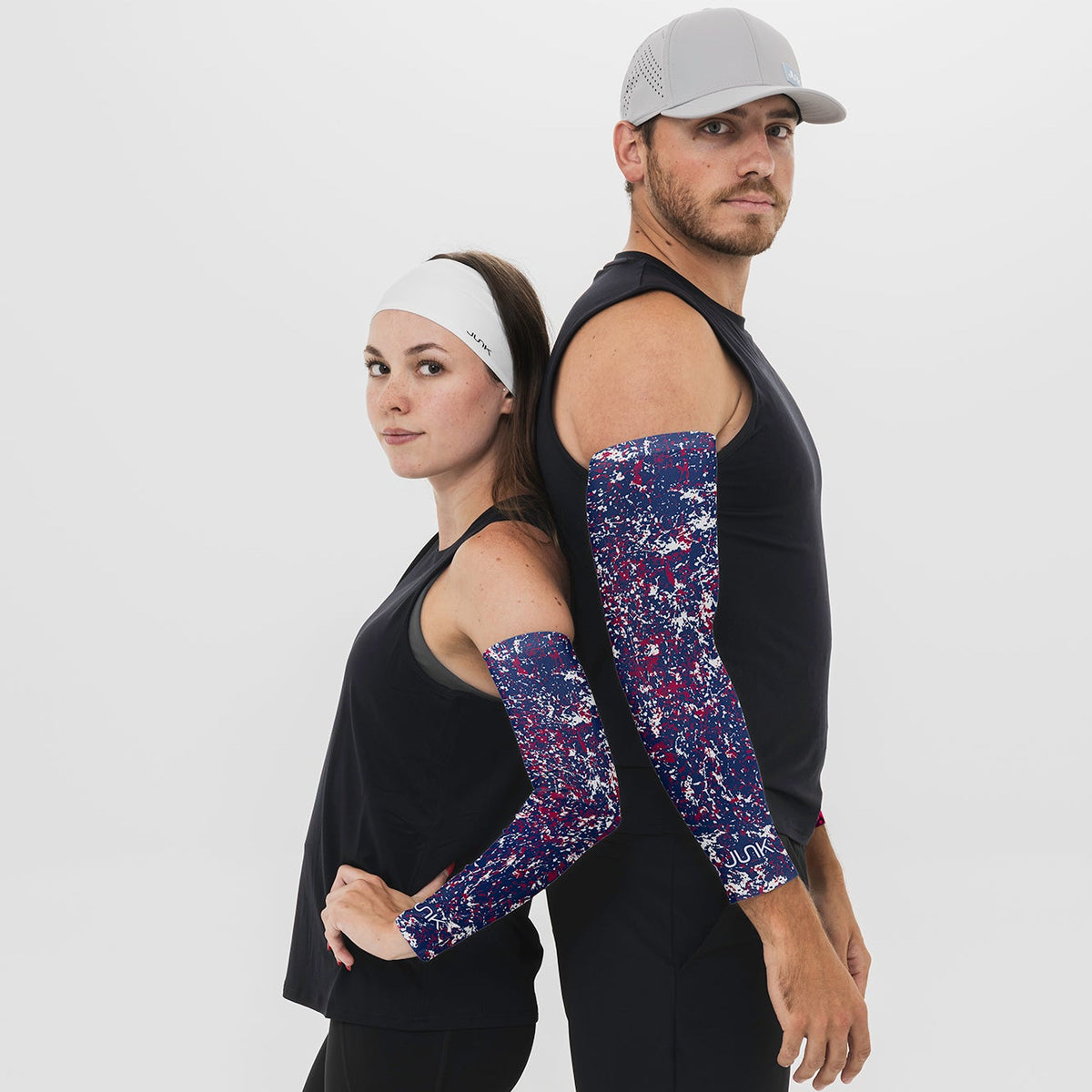 Patriotic Paint Splatter Arm Sleeve - View 1