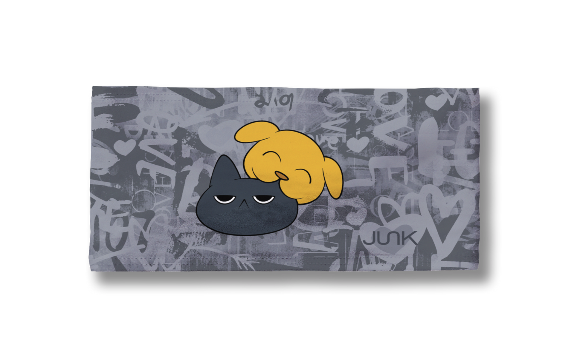 Perfect Match (Black Cat/Golden Retriever) Big Bang Lite Headband - View 3