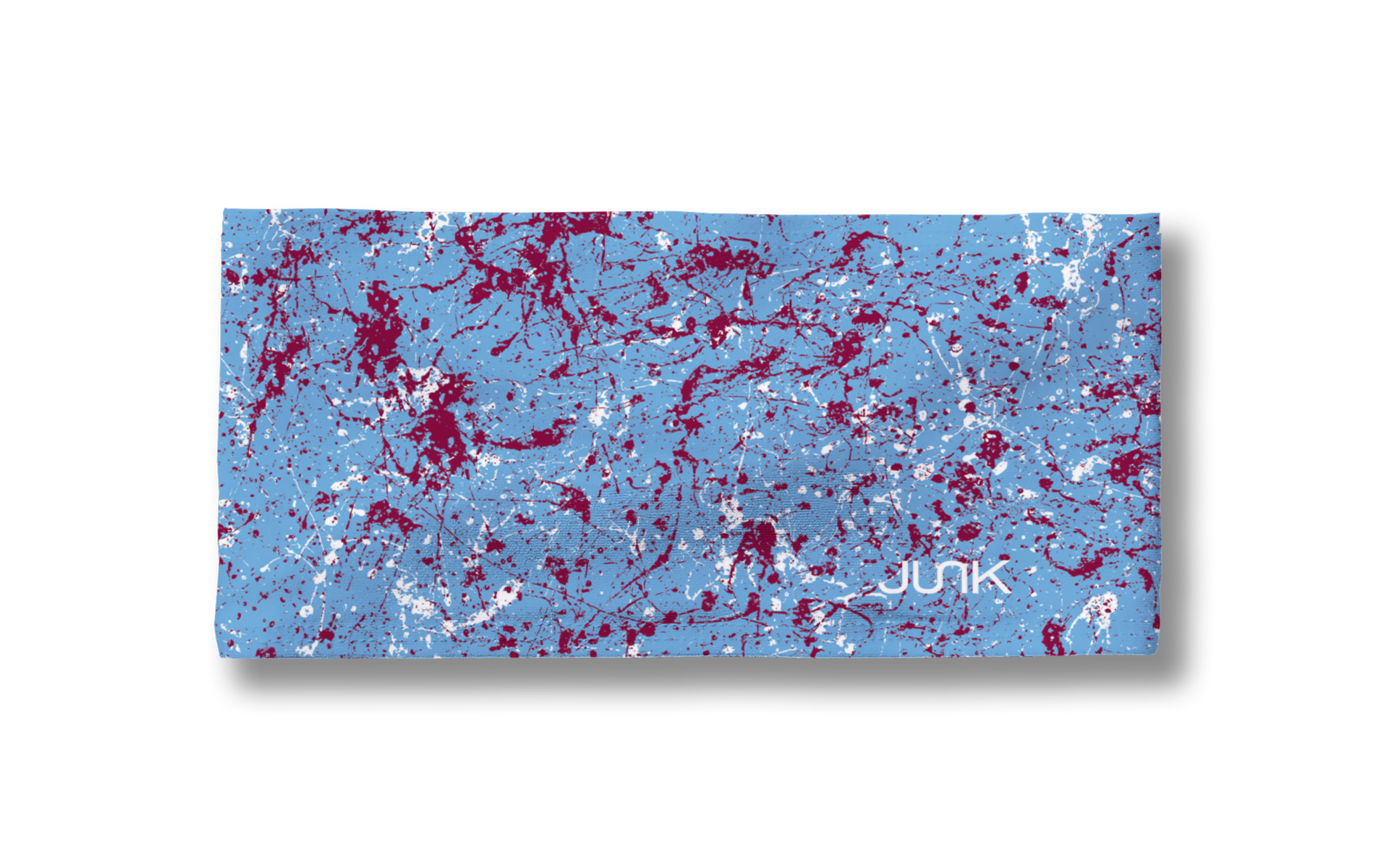 Powder Blue Maroon Splatter Big Bang Lite Headband - View 3