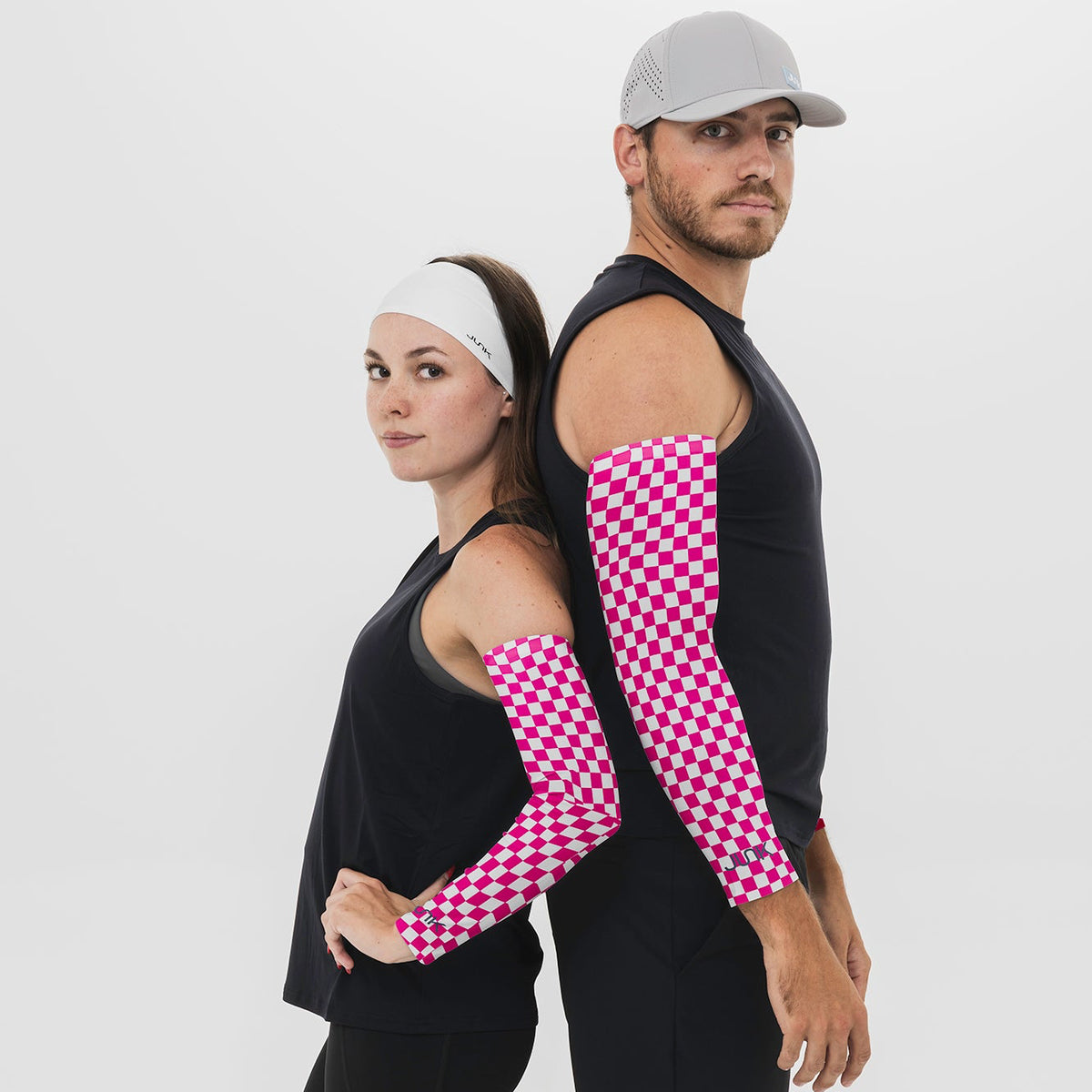 Pink Check Arm Sleeve - View 1