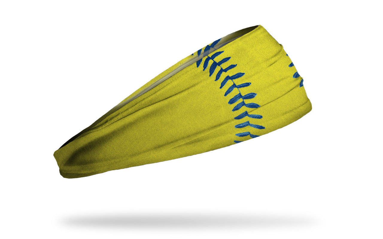 Softball Blue Laces Headband - View 2