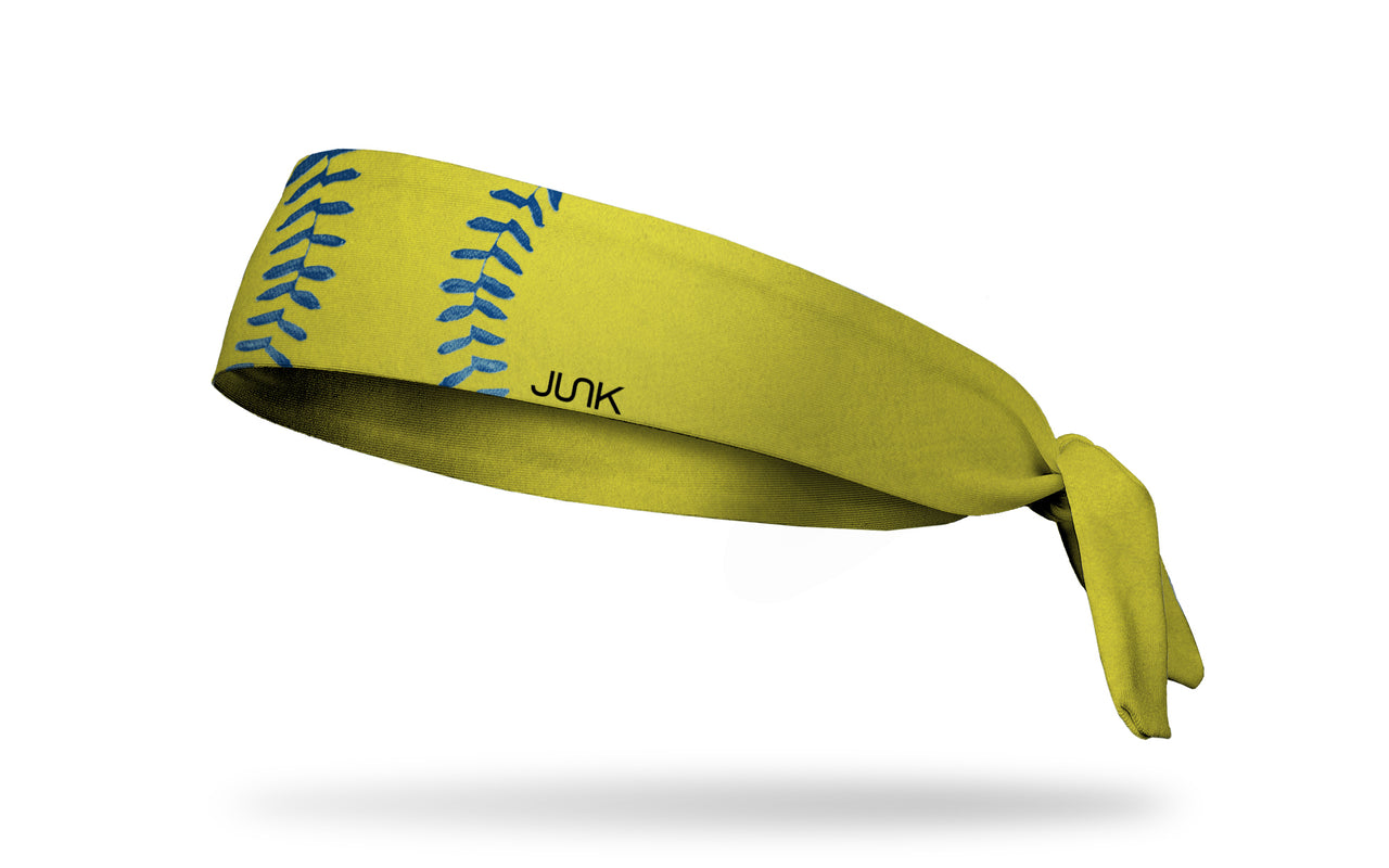 Softball Blue Laces Flex Tie Headband - View 1