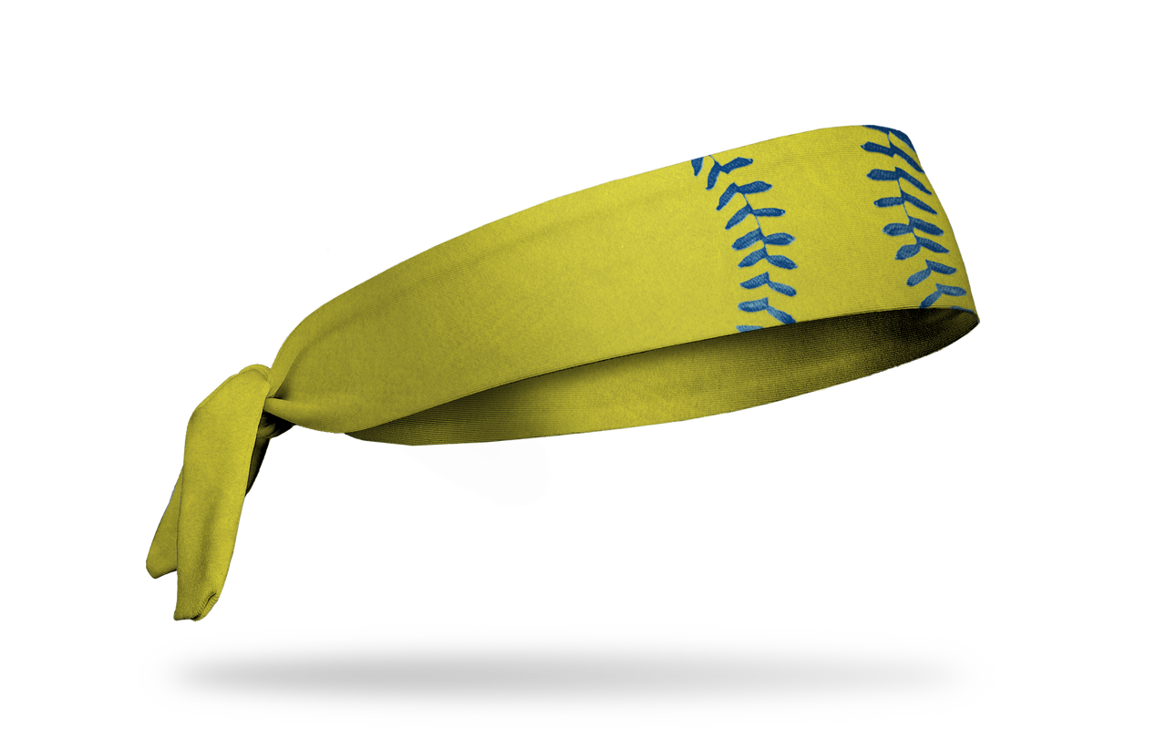 Softball Blue Laces Flex Tie Headband - View 2