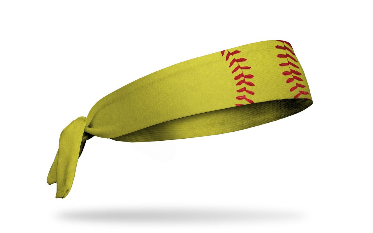 Softball Red Laces Flex Tie Headband - View 2