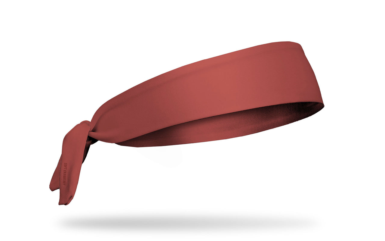 Soft Cranberry Tie Headband